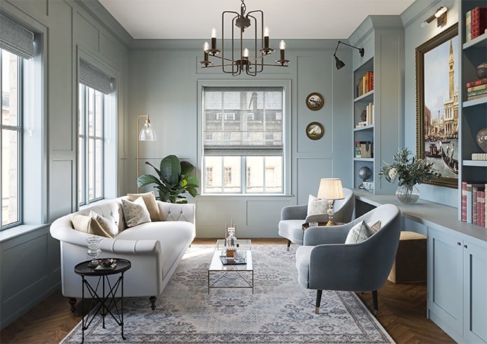 Pescara Voile, Slate - Motorised Roman Blind - Image 8